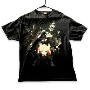 Marvel Mad Engine Shirt Mens Large Black Short Sleeve Captain America Graphic